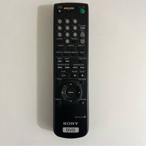 Original Sony DVD Player Remote Control RMT-D117A Tested Working